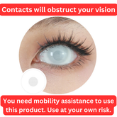 17mm Sweety Mesh White Mini Sclera Lens (UV)