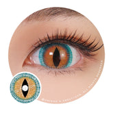 17mm Sweety Brown Lizard Mini Sclera Lens