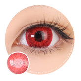 17mm Sweety Red Devil Sclera Lens (Dark Red)