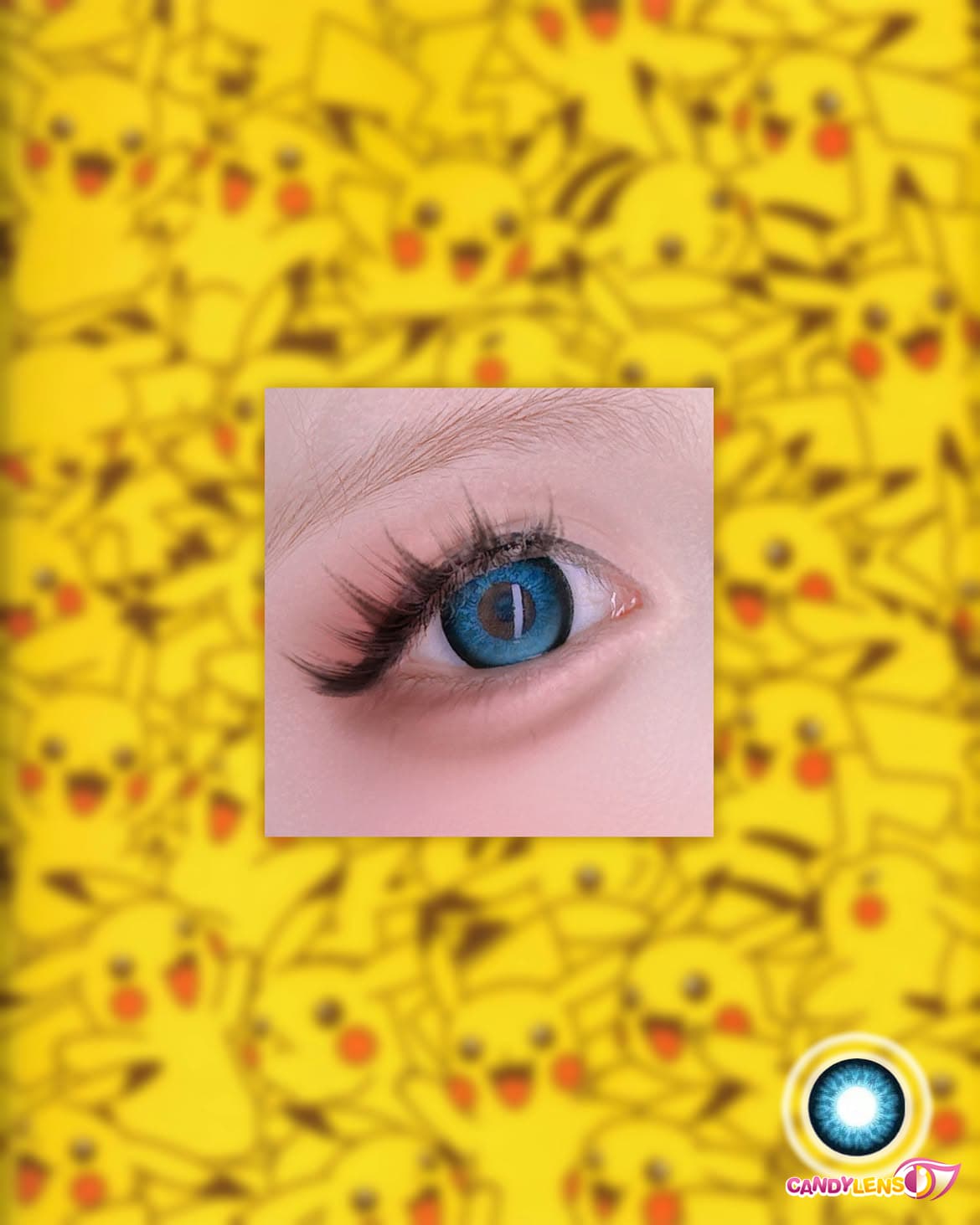 eos super neon blue colored contact lens