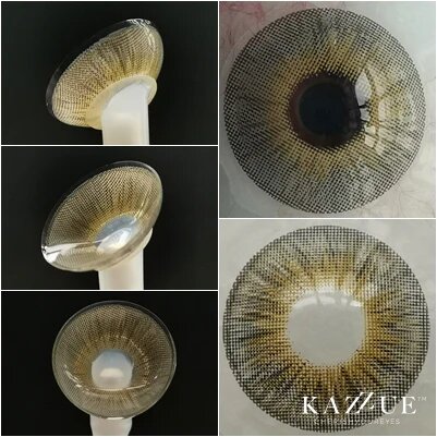 kazzue alluring gray colored contact lens