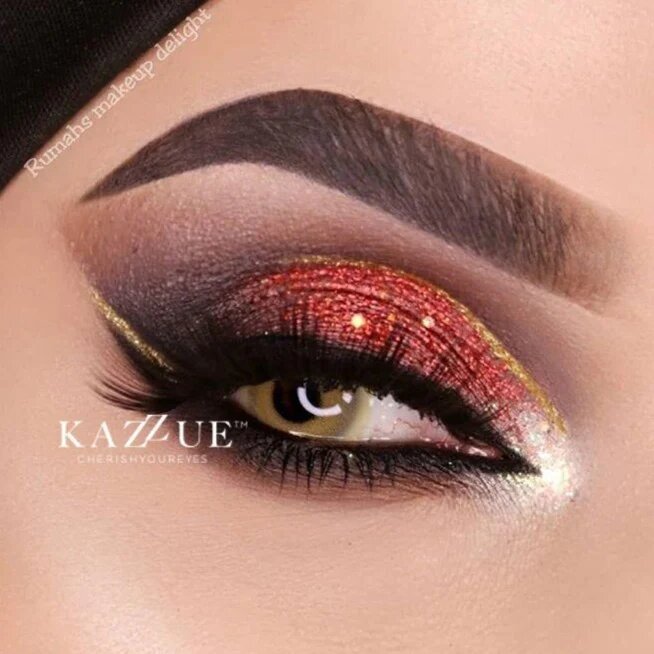 kazzue angel brown colored contact lens