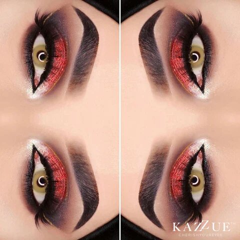 kazzue angel brown colored contact lens