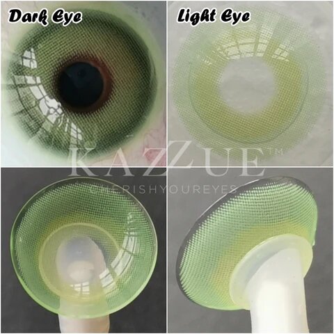 kazzue angel green colored contact lens