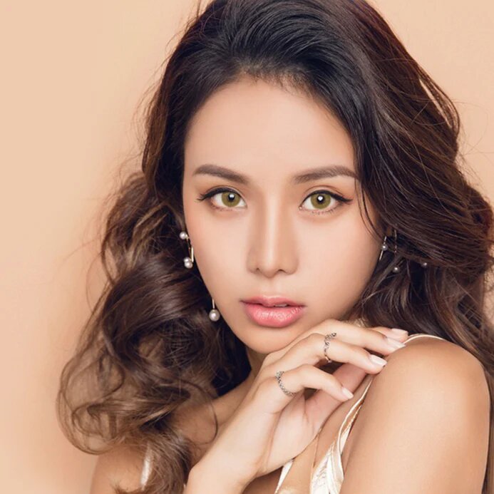 kazzue basic pure brown colored contact lens