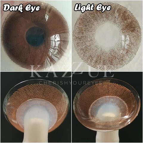 kazzue basic pure choco colored contact lens