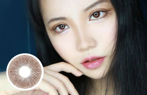 kazzue basic pure choco colored contact lens