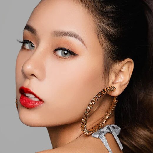 kazzue basic pure gray colored contact lens