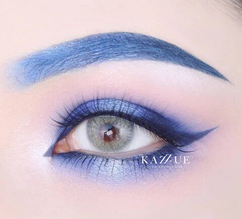 kazzue basic pure gray colored contact lens