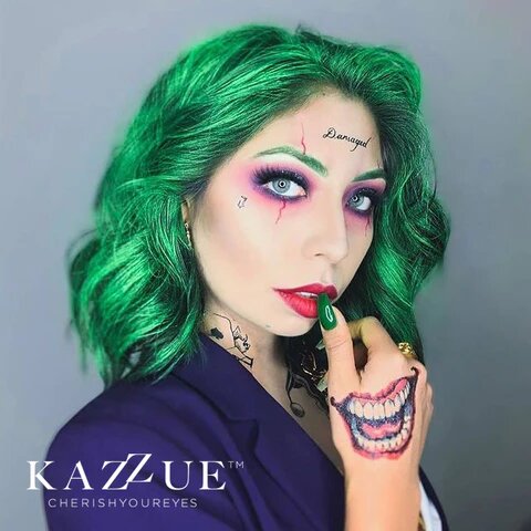 kazzue basic pure gray colored contact lens