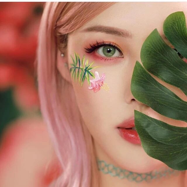 kazzue basic pure green colored contact lens
