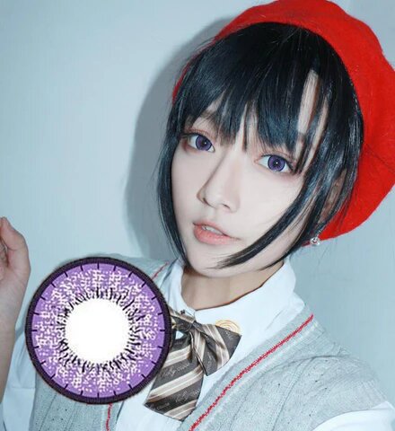 kazzue blytheye violet colored contact lens