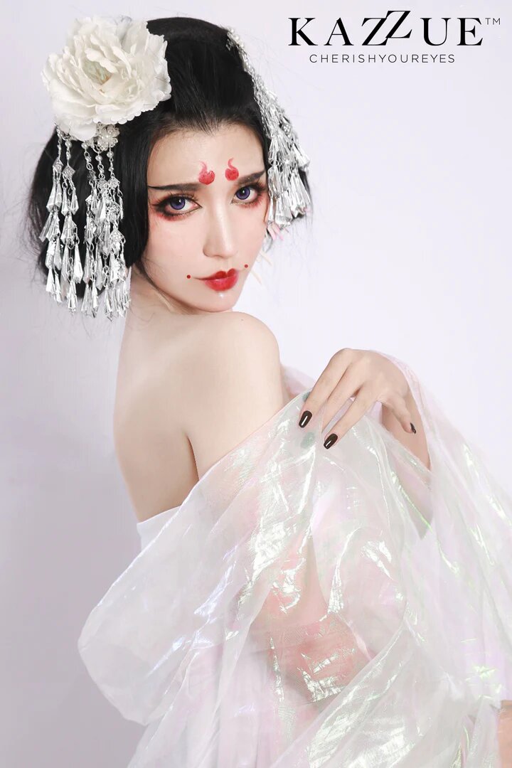 kazzue blytheye violet colored contact lens