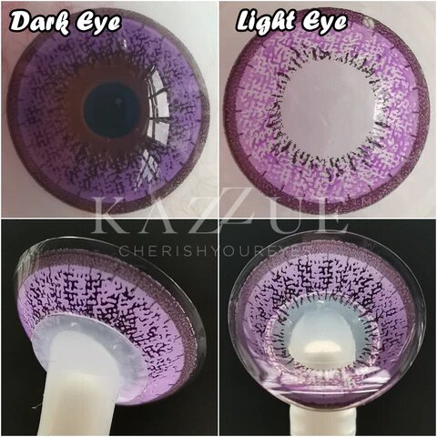 kazzue blytheye violet colored contact lens
