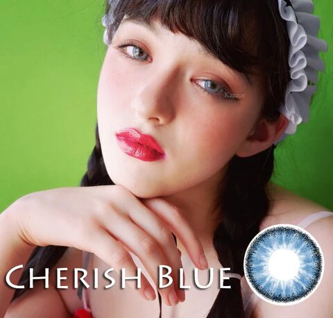 kazzue cherish blue colored contact lens