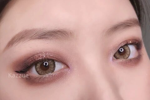 kazzue cherish brown colored contact lens