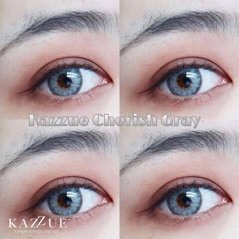 kazzue cherish gray colored contact lens