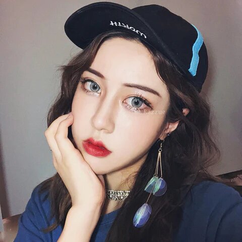 kazzue cherish gray colored contact lens