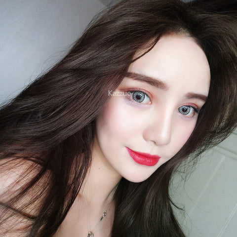 kazzue cherish gray colored contact lens