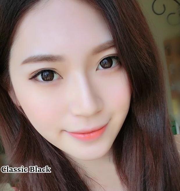 kazzue classic black colored contact lens