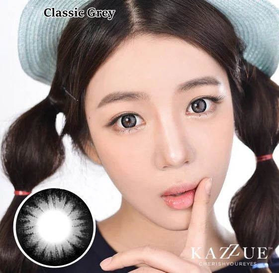 kazzue classic gray colored contact lens