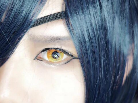 kazzue coscon anime orange colored contact lens