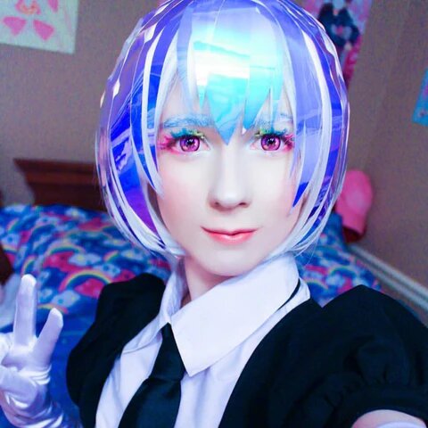 kazzue coscon anime violet colored contact lens
