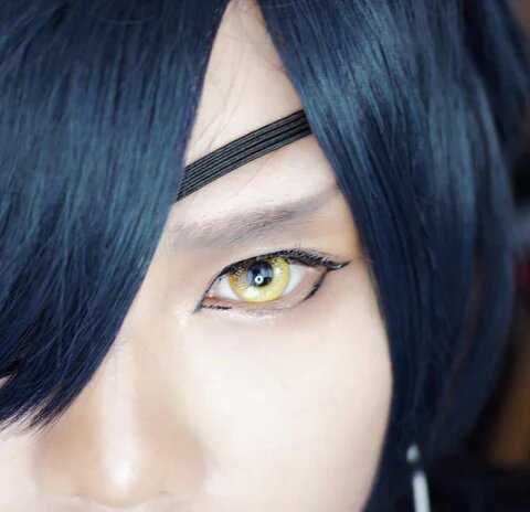 kazzue coscon anime yellow colored contact lens
