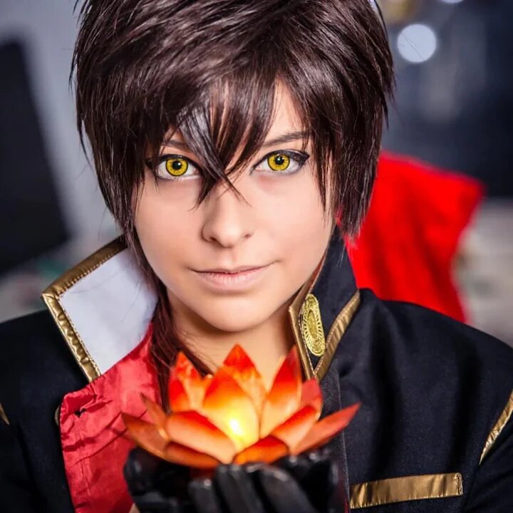 kazzue cosplay vivid yellow colored contact lens