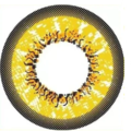 kazzue cosplay vivid yellow colored contact lens