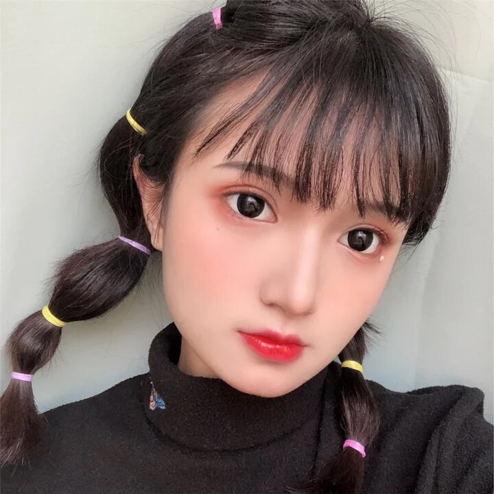 kazzue essential black colored contact lens