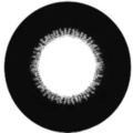 kazzue essential black colored contact lens