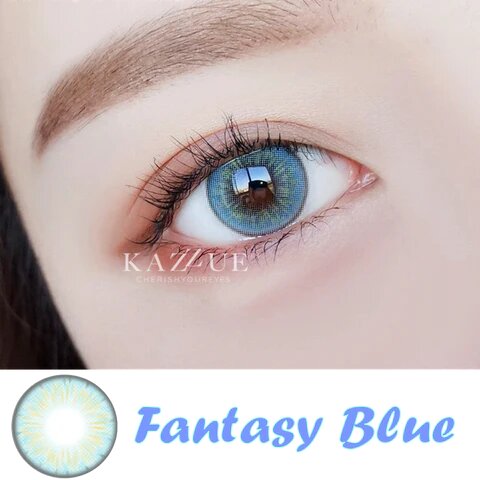 kazzue fantasy blue colored contact lens