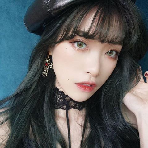 kazzue fantasy green colored contact lens