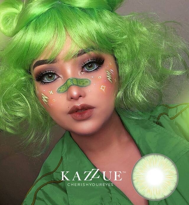 kazzue fantasy green colored contact lens