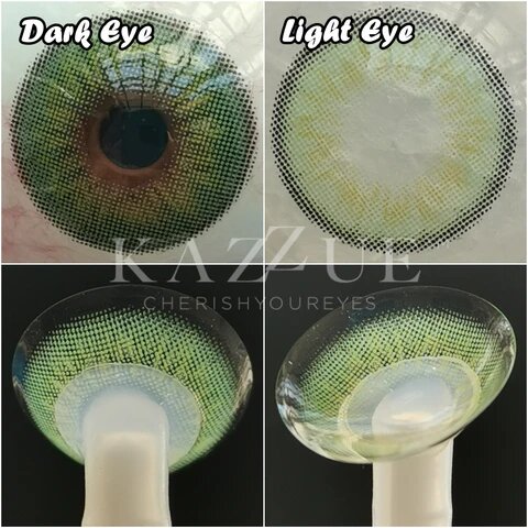 kazzue fantasy green colored contact lens