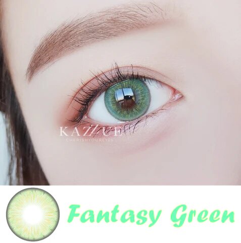 kazzue fantasy green colored contact lens