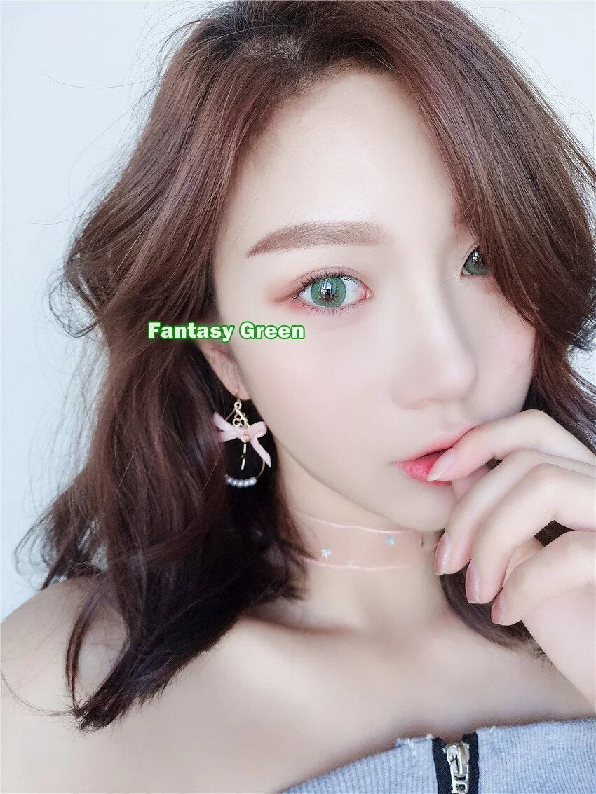 kazzue fantasy green colored contact lens