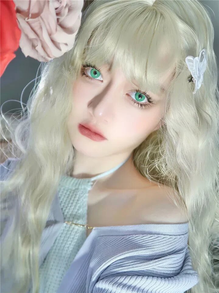 kazzue festival green colored contact lens