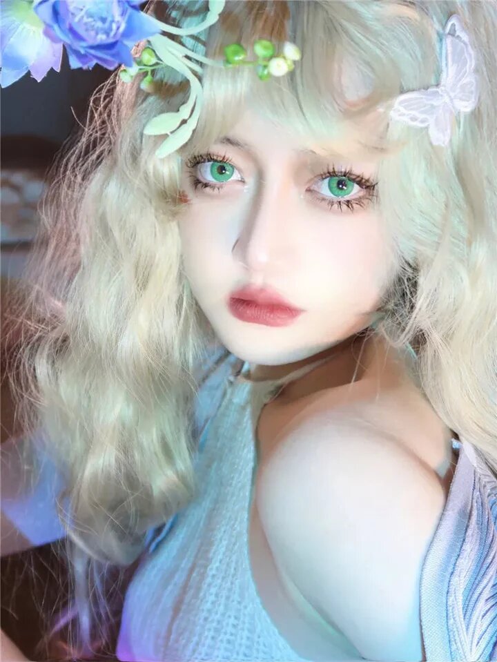 kazzue festival green colored contact lens
