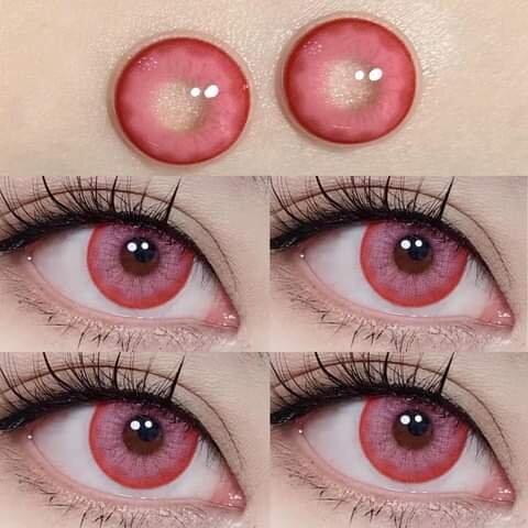 kazzue festival pink colored contact lens