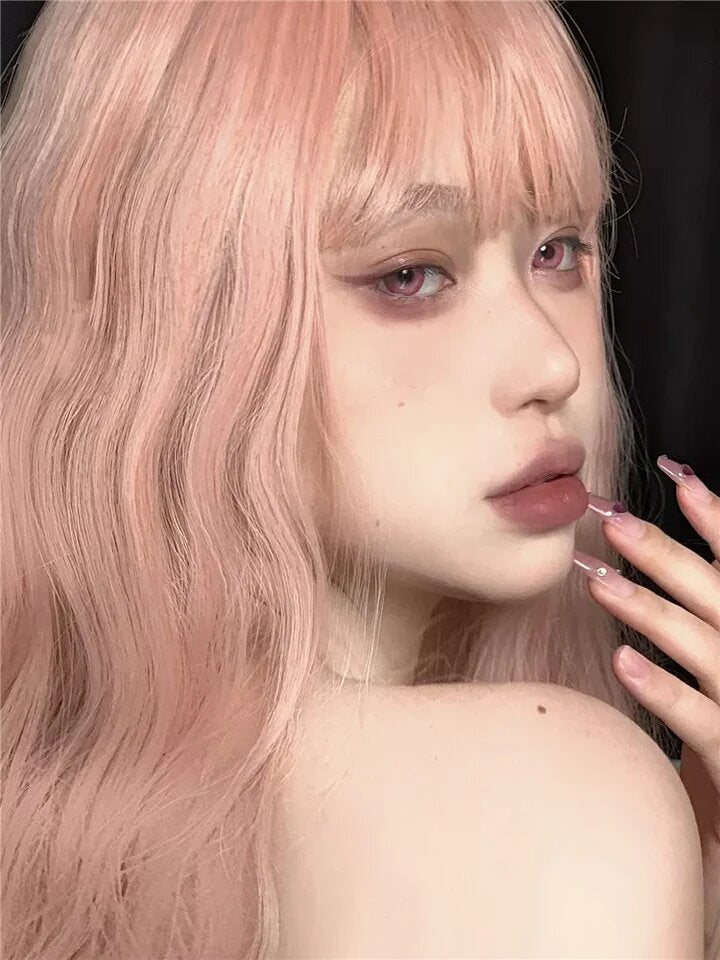 kazzue festival pink colored contact lens
