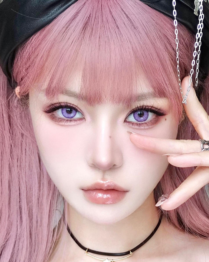 kazzue festival violet colored contact lens