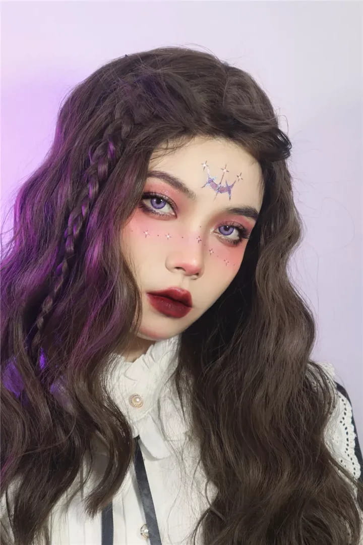 kazzue festival violet colored contact lens