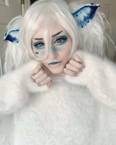 kazzue galaxy blue colored contact lens