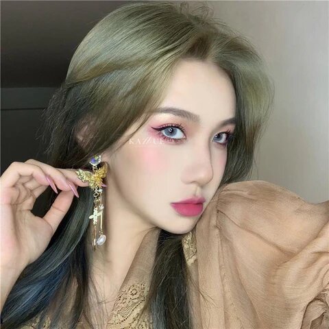 kazzue glam crystal colored contact lens