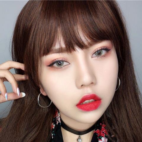 kazzue glam ivory colored contact lens