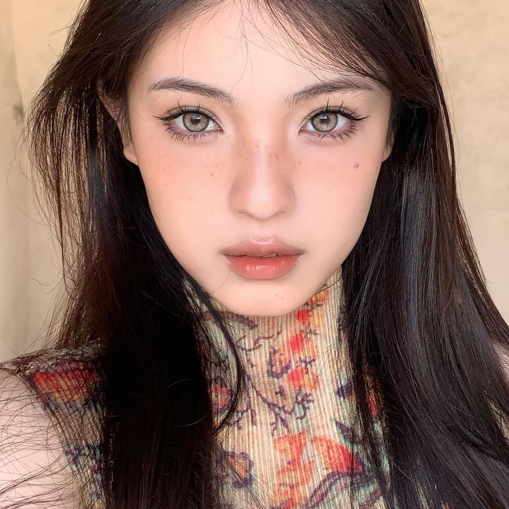 kazzue glitz brown colored contact lens