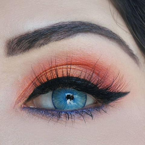 kazzue gorgeous blue colored contact lens