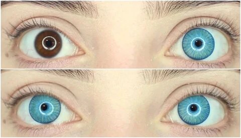 kazzue gorgeous blue colored contact lens